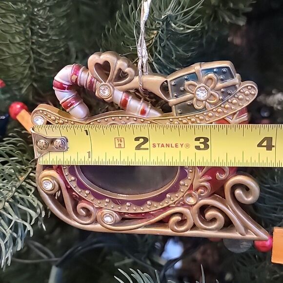 Christmas sleigh photo frame keepsake ornament - Picture 6 of 6
